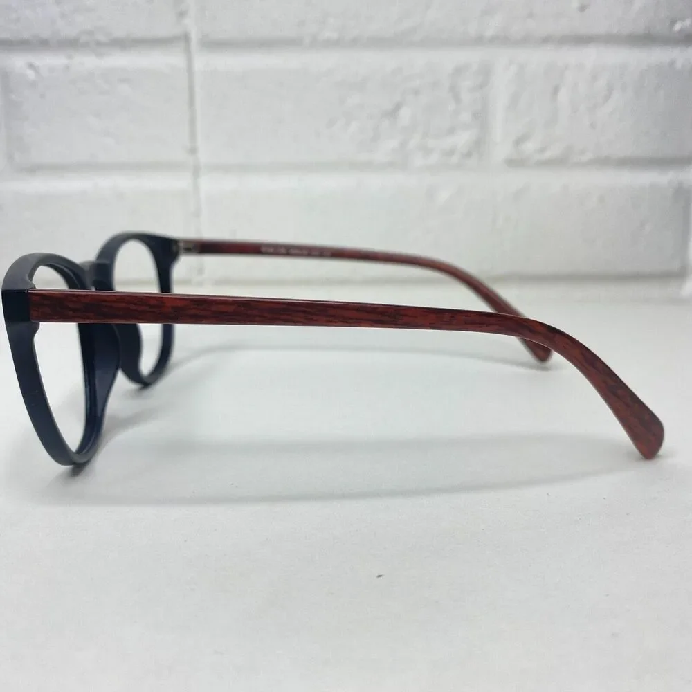 Firmoo R181106 C18 Black Horn Oversize Round Eyeglasses Frames 50-20 141‎ 2746